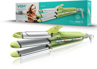 VGR V-569 Hair Straightener 4-IN-1 Hair Beauty Styler, Curler, Crimper, Wavying V-569 Hair Straightener(Green)
