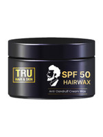 TRU HAIR & SKIN SPF 50 Men's Styling Wax | Non-Sticky Hair Cream | Long-Lasting 8 Hour Hold Hair Wax(100 g)