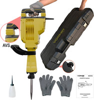 iBELL VORMIR DH45-20 Demolition Hammer,1500W Copper Armature Motor,30mm HEX Chuck, 45J Impact Energy,1900BPM,Anti-Vibration HandleHeavy Duty Concrete & Masonry Breaker Hammer Drill(30 mm Chuck Size, 1500 W)