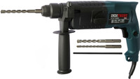 Inditrust 850W 20mm Electric Hammer Drill Machine with 3pc Hammer bit-6 Month Warranty Left/Right Rotary Hammer Drill 100% Copper Winding (BLUE) Hammer Drill(20 mm Chuck Size, 850 W)