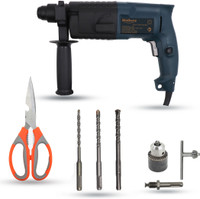 Walkers WKCB334M1 All Purpose 20mm Hammer Impact Drill Machine Forward/Reverse Rotation with 3 Bits for Making Holes in Metal/Wood/Concrete Hammer Drill WKCB334M1 Hammer Drill(20 mm Chuck Size, 750 W)