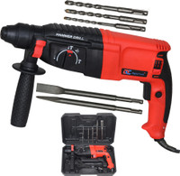 Digital Craft 1600W 26mm Heavy Duty Rotary Hammer Drill SDS Plus Corded Tool with Vibration Control, Drill Bits, Chisels & Robust BMC Carry Case Rotary Hammer Drill(26 mm Chuck Size, 1600 W)