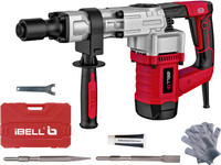 iBELL Demolition Hammer DH20-30, 17mm HEX Chuck, Anti Vibration Handle, 6.2Kg, Impact 3700/min, Energy 16 J, Demolition Hammer Drill(17 mm Chuck Size, 1300 W)