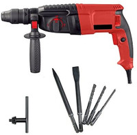 Pinaka 26mm rotary hammer drill machine226 1600watt reverse forward rotation variable Hammer Drill-Mod.PI-226-Red Hammer Drill(26 mm Chuck Size, 1600 W)