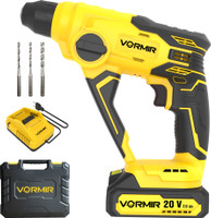 iBELL VORMIR VR CH21-10 Cordless Rotary Hammer Drill with 2.0Ah Li-Ion Battery, SDS-Plus Chuck, 1.2J Impact Energy, 20V, 0–900 RPM, 0–5000 BPM,BMC Box Included, Rotary Hammer Drill(13 mm Chuck Size, 100 W)