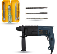 Walkers WKCB326M1 All Purpose 20mm Hammer Impact Drill Machine Forward/Reverse Rotation with 3 Bits for Making Holes in Metal/Wood/Concrete Hammer Drill WKCB326M1 Hammer Drill(20 mm Chuck Size, 750 W)
