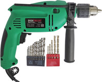 Inditrust 700w 13mm Impact Drill Machine Variable Speed with Left right Rotation with 13pc HSS bit & 5pc Masonry bit Rotary Hammer Drill(13 mm Chuck Size, 700 W)