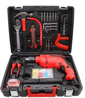 FOSTER FK-3513 Professional Power and Hand Tool kit | 130 tool Impact Drill Machine Kit FK-3513 Pro Impact Driver(13 mm Chuck Size, 650 W)