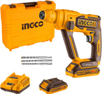 INGCO CRHLI201681 Hammer Drilling Machine with a Battery and Charger | 20V Lithium-Ion Rotary Hammer | Rotary Hammer Drill(16 mm Chuck Size, 650 W)