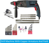 Sauran 26mm Rotary Hammer Machine (PWD53) Rotary Hammer Drill(26 mm Chuck Size, 700 W)