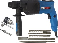 Inditrust 6 Month Motor Warranty 900W 20mm Electric Hammer Machine with 5pc Hammer bit set and 13mm drill chuck & Adaptor Rotary Hammer Drill(20 mm Chuck Size, 900 W)