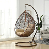 duzo Jhula Hanging Swing Chair With Stand for Adult Balcony Steel Hammock(Gold, DIY(Do-It-Yourself))