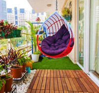 quality steel fueniture Artive Hammock Swing Jhula Steel Large Swing(White, Red, DIY(Do-It-Yourself))