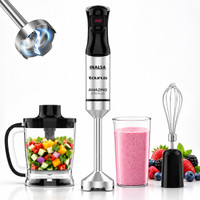 Inalsa 1500 W Black/Silver Hand Blender(Silent Motor,700ml Multipurpose Jar,SS Blade&Detachable Stem-Amazing1500Plus)