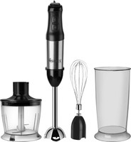 Warmex Home Appliances 600 W Silver, Black Hand Blender, Chopper, Electric Whisk(HB 05 Electric Health)