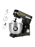 iBELL 1500 W Black Stand Mixer(4500MPRO Electric Food Mixer with 8 Speeds, 100% Copper Motor & 5L SS Bowl)