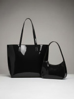LIZIQI Women Black Shoulder Bag(Pack of: 2)