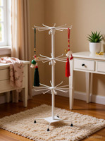 JPY 3 Tiers Layers Metal Rotating Display Stand for Shop Jewellery Bangle Chains Regular Organizer, Jewellery Organizer, Accessories Organizer, Stationery Organizer