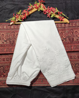 Simna chikan Embroidered Cotton Women Harem Pants