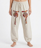 SR Collection Solid Khadi Women Harem Pants