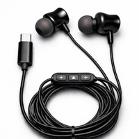 RSTEQ C Type Magnetic Wired Earphone With ENC Mic Dolby HD Sound & Button Control Wired Gaming(Black, In the Ear)