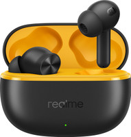 realme Buds T200 Lite with 12.4mm Driver, 48hrs Playback, AI ENC & Dual-Device Pairing Bluetooth(Volt Black, True Wireless)