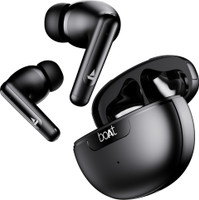 boAt Airdopes 161 ANC w/ Active Noise Cancellation(32dB),50HRS Playback & ASAP Charge Bluetooth Headset(Black, True Wireless)