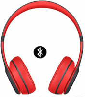 Worricow Super Extra Bass Bluetooth Headset Bluetooth(Red, On the Ear)