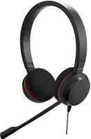 Jabra Gn Netcom Evolve 20 Ear Headphones With Mic Wired Headset(Black, On the Ear)