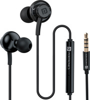 Portronics Conch Gama Earphone,1.2m Tangle Free Cable, Mic, 3.5mm Aux Port Wired Gaming(Black, In the Ear)
