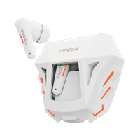 TRIGGR Raptor 30ms Low Latency, Rapid Pairing, 4 Mic ENC, Spaceship Design, 50H Battery Bluetooth(Arctic White, True Wireless) Flipkart Deal