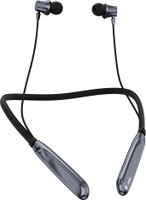 Aroma NB119 Titanium Pro Upto 100 Hr Playtime*,ENC,Fast Charging,Dual Pairing Neckband Bluetooth(Chrome Black, In the Ear)