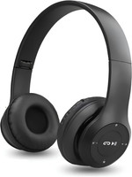 F FERONS Wireless Headphone BT 5.0 Over Ear Foldable with Built-in Mic SD Card Supported Bluetooth(Mid Night Black, On the Ear)