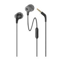 JBL Endurance Run 2 with Fliphook & TwistLock Technology, Pure Bass, IPX5 Sweatproof Wired(Black, In the Ear)
