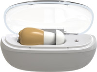 Fastwell Smallest Rechargeable hearing aids machine Invisible Hearing Aid In the Ear(Single) ITE Hearing Aid(Beige)