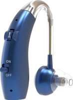 Fastwell F25 Rechargeable Digital BTE Hearing Aid Machine Type-C Charging For Severe to Profound Hearing Loss | Small Size | Ideal for Old Age bte Hearing Aid(Blue)