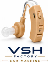 VshFactory Ear Machine Hearing for Old Age/Ear Machine Booster Ultra Superior Sound Adjustable Volume Sound Amplifier | Battery Operated | Lightweight ear machine for hearing Hearing Aid(Brown)
