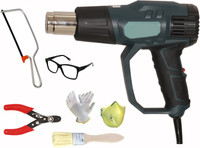 Digital Craft 3-Piece Tool Kit: 2200W Heat Gun, Wire Stripper & Hack Saw 2200 W Heat Gun