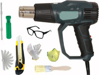 Digital Craft Heat Gun 2200W + 6″ Dual-End Screwdriver & Utility Cutter – DIY Combo Kit 2200 W Heat Gun