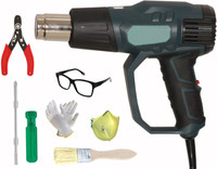 Digital Craft 2200W Hot Air Gun with Wire Stripper & 6″ 2-in-1 Screwdriver – 3 Tool Set 2200 W Heat Gun