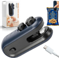 ANSHAURA Portable USB Rechargeable Mini Heat Sealer for Plastic & Foil Packets Hand Held Heat Sealer(100 mm)