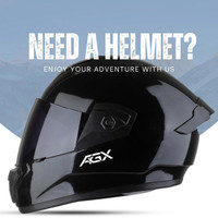 FOROLY Wonder ABS Material Spoiler with Black Visor Motorbike Helmet(Black)