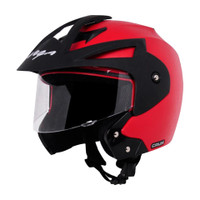 VEGA Crux Open Face Motorbike Helmet(Red)