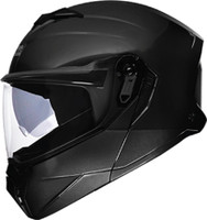 STUDDS Trooper Flip-up Full Face with Dual Visor Motorbike Helmet(Black)