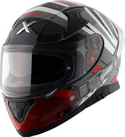 Axor Apex Hex-2 Motorbike Helmet(Cool Grey Red)