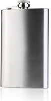 RTURO Slim Compact Alcohol Drinks Wine Whiskey Vodka Or Liquor Stainless Steel Hip Flask(300 ml)