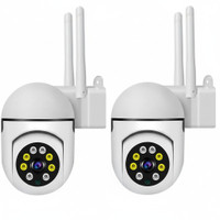 KMUYO 6 PACK OF 2 MINI PTZ CAMERA DSLR Camera IP Camera(White)