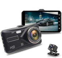 GOSTO 1080P Full HD Dual Lens Touch Screen Night Vision 170° Wide Angle Coverage 3.3 Sports & Action Camera(Black)