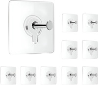 DALUCI Strong Adhesive Photo Frame Wall Hooks Sticky Hanger Holder for Home Hook 10(Pack of 10)