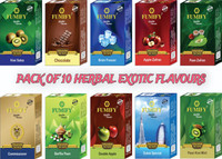 FUMIFY Premium Exotic Herbal Flavours Barfila Paan, Apple Zafran, Brain Freeze, Double Apple, Kiwi Salsa, Dubai Special, Paan Zafran, Commisioner, Chocolate, Pan Kiwi Mint Hookah Flavor(400GM g, Pack of 10)